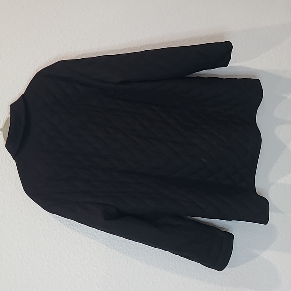 Pendleton black quilted long puffer coat large plaid liner shirt jacket - Picture 7 of 9